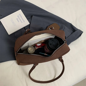 bolsa feminina bolsa grife luxo bolsas femininas promoção Tamanho grande Mulheres Sacos De Bowling Camurça Cor Pura Grande Capacidade Ombro Crossbody Bag Com Alça Longa 2024 Designer De Luxo Bolsas