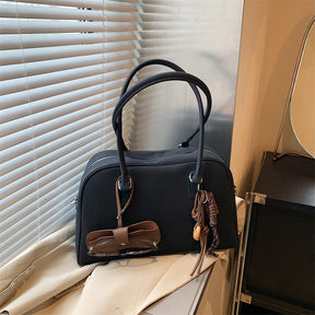 bolsa feminina bolsa grife luxo bolsas femininas promoção Tamanho grande Mulheres Sacos De Bowling Camurça Cor Pura Grande Capacidade Ombro Crossbody Bag Com Alça Longa 2024 Designer De Luxo Bolsas